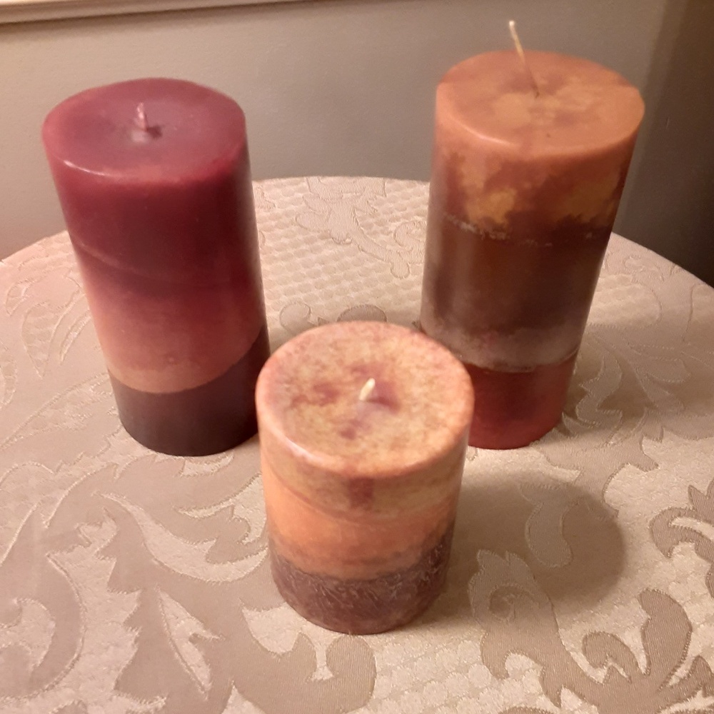 3 Layered Pillar Candles